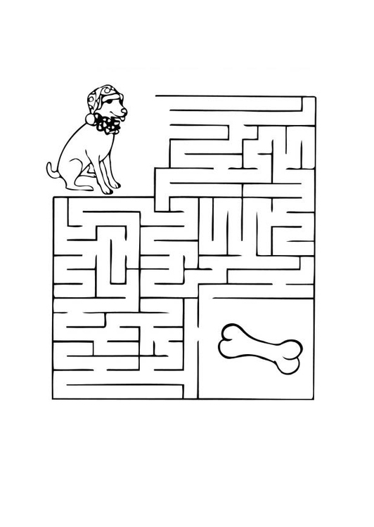 Labyrinthe complexe avec un château en arrière-plan