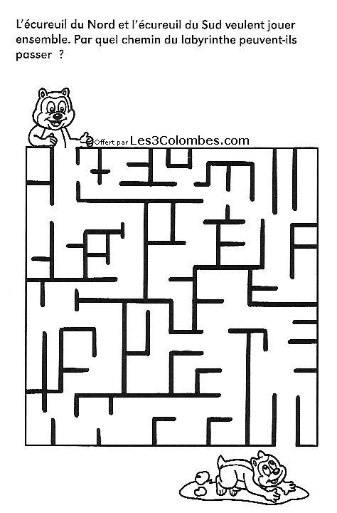 Coloriage de labyrinthes avec une structure complexe et des chemins sinueux