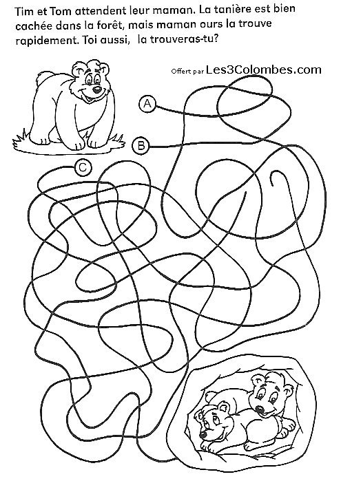Coloriage d'un labyrinthe complexe avec des motifs variés
