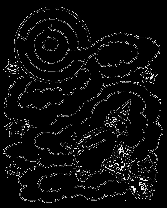 Coloriage d'un labyrinthe complexe avec des chemins sinueux et des motifs variés