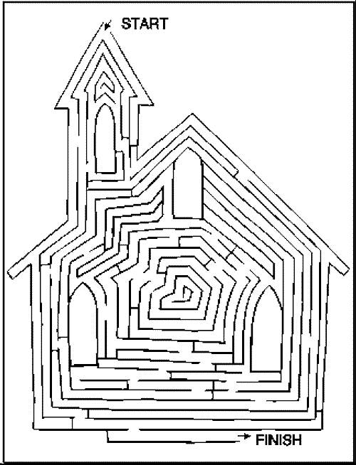 Labyrinthe complexe avec chemins tortueux et obstacles variés