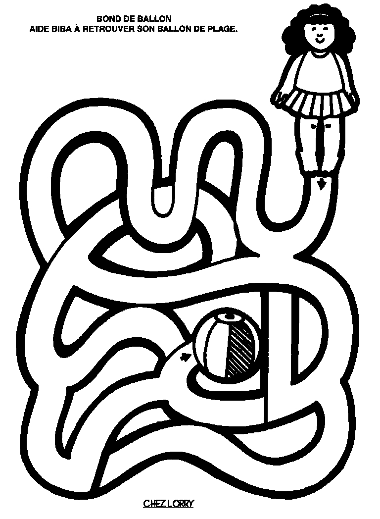 Coloriage de labyrinthes avec chemins sinueux et obstacles