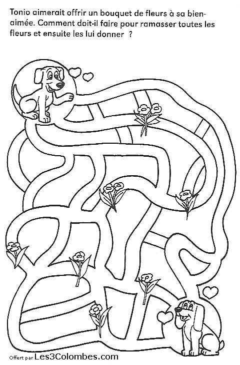 Coloriage d'un labyrinthe complexe avec un château au centre