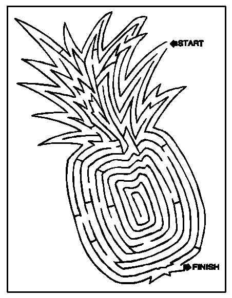 Coloriage d'un labyrinthe complexe avec divers chemins et motifs
