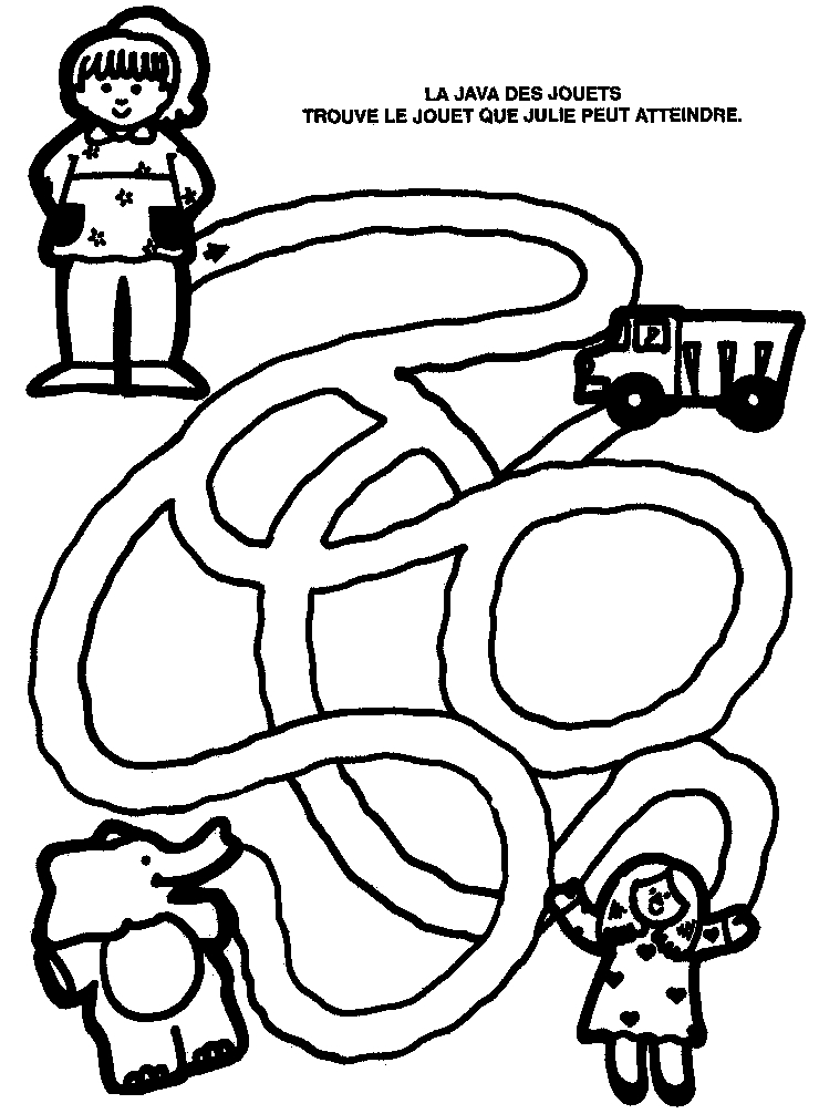 Coloriage d'un labyrinthe complexe avec sentiers et motifs variés