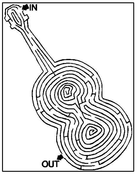 Coloriage d'un labyrinthe complexe avec des chemins entrelacés