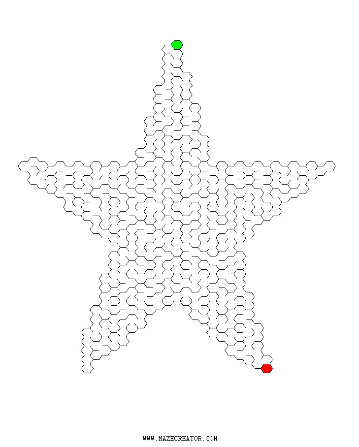 Coloriage d'un labyrinthe complexe avec chemins et obstacles