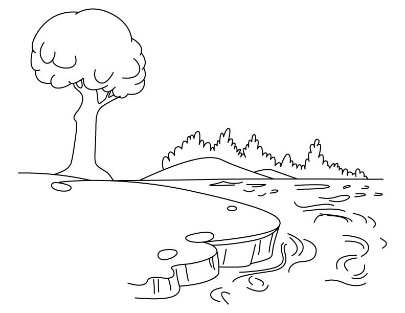 Un lac paisible entouré de montagnes et d'arbres