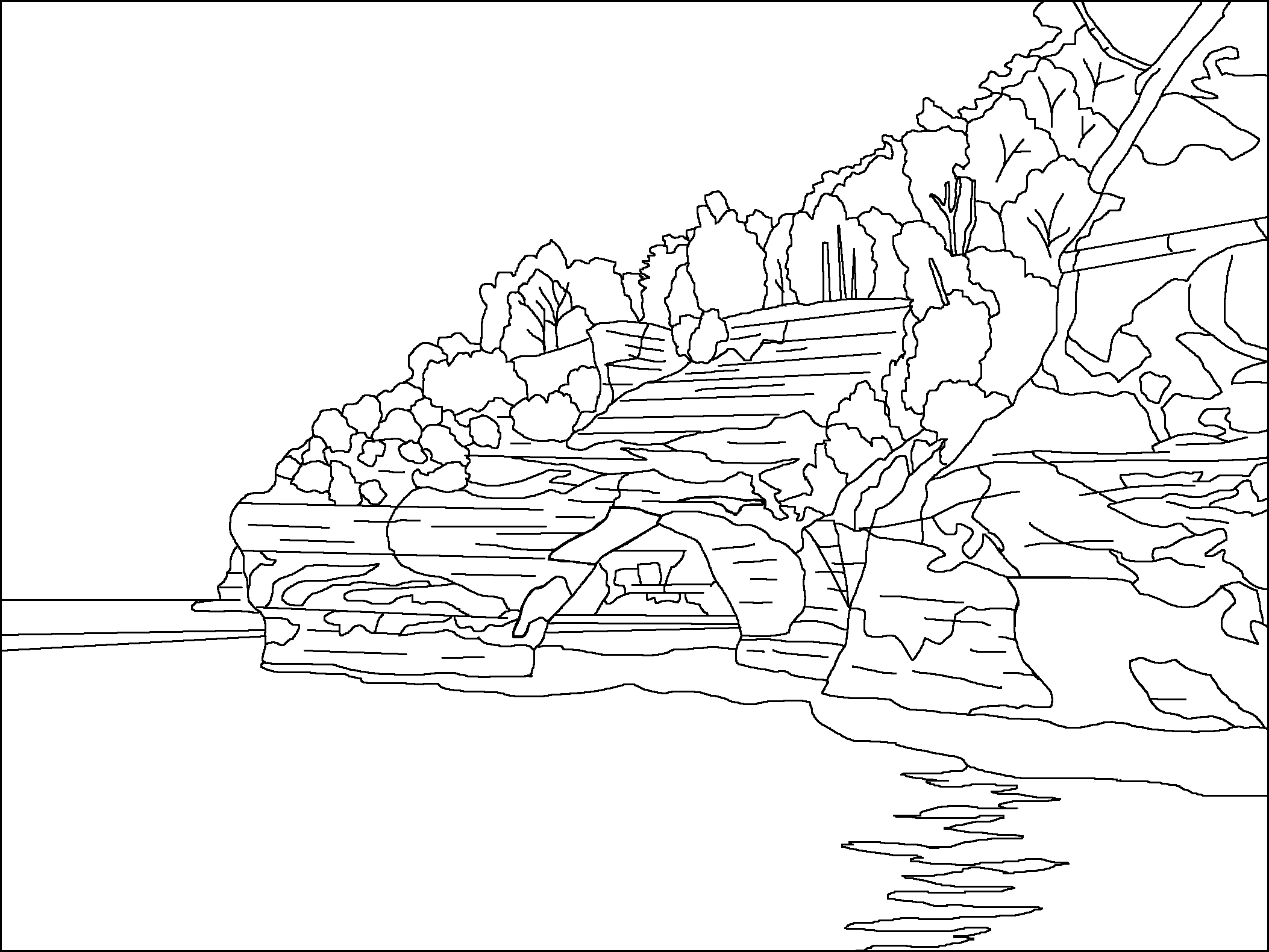 Un lac paisible entouré de verdure et de montagnes