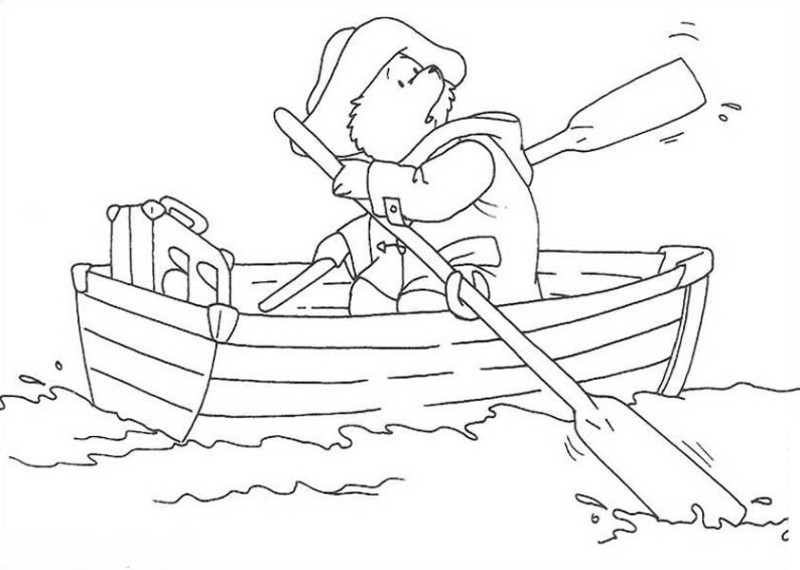 Coloriage d'un lac paisible entouré de montagnes et de végétation