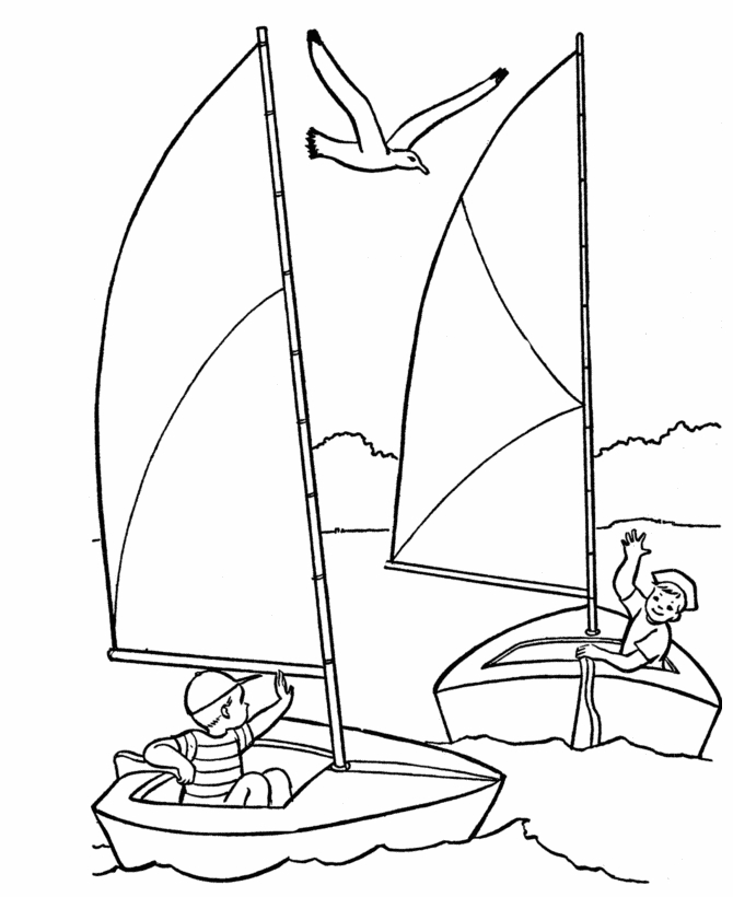 Coloriage d'un lac paisible entouré de montagnes et d'arbres