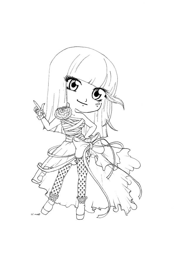 Coloriage de Lady Gaga en pleine performance sur scène Coloriage de Lady Gaga en pleine performance sur scène