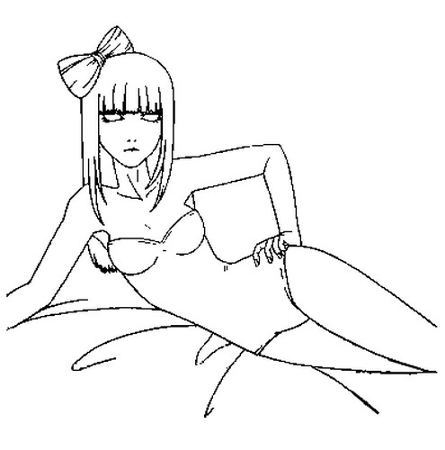 Coloriage de Lady Gaga en pleine performance artistique