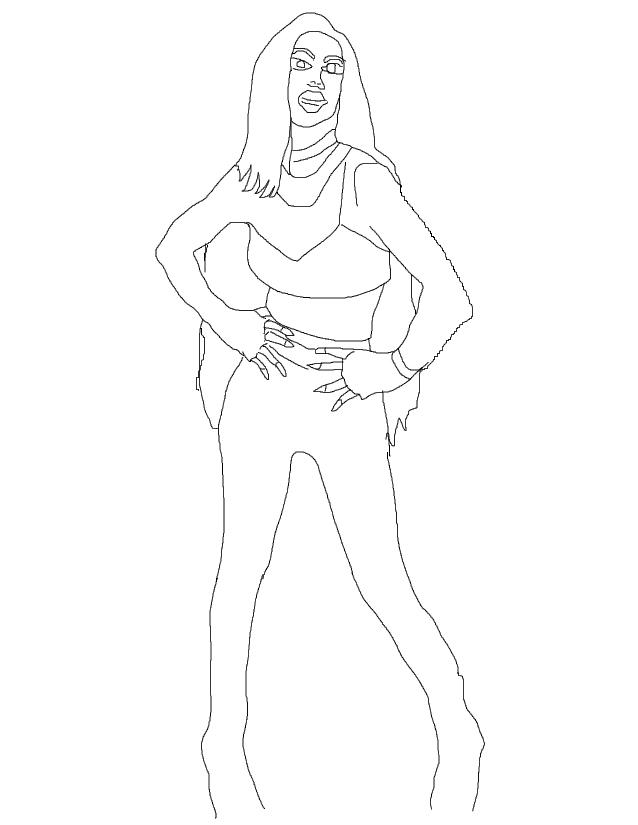 Coloriage de Lady Gaga en pleine performance sur scène Coloriage de Lady Gaga en pleine performance sur scène