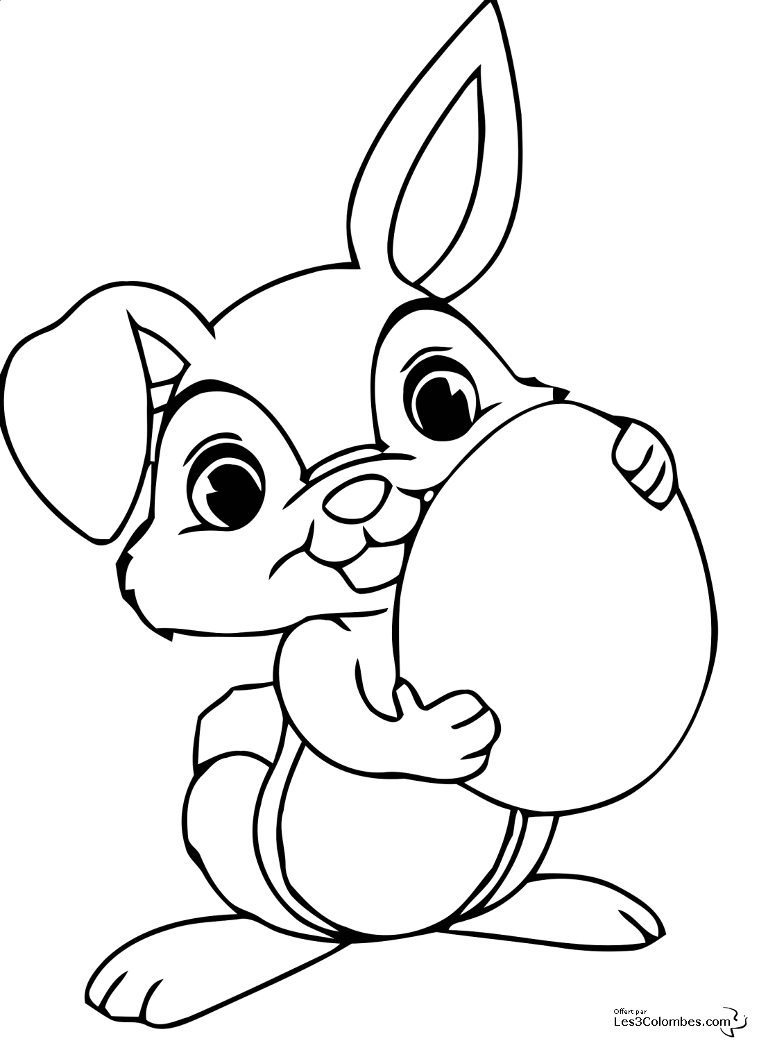 Lapin joyeux dans un jardin fleuri