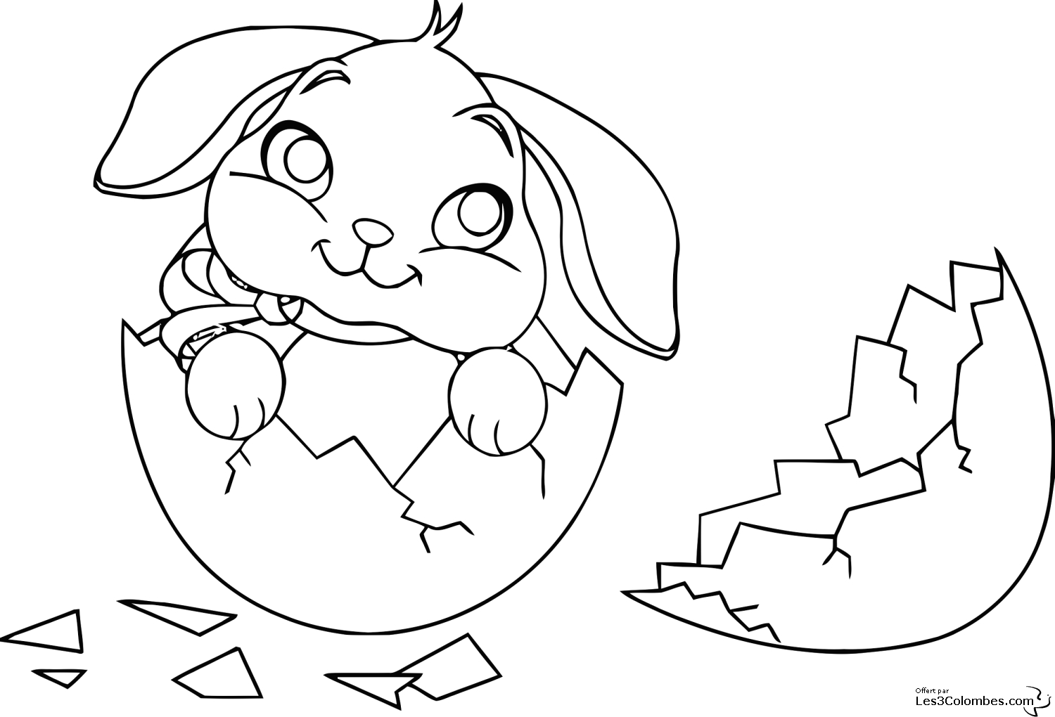 Lapin joyeux dans un champ fleuri
