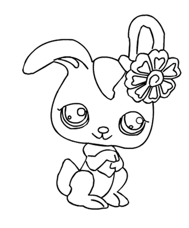 Lapin joyeux au milieu de fleurs