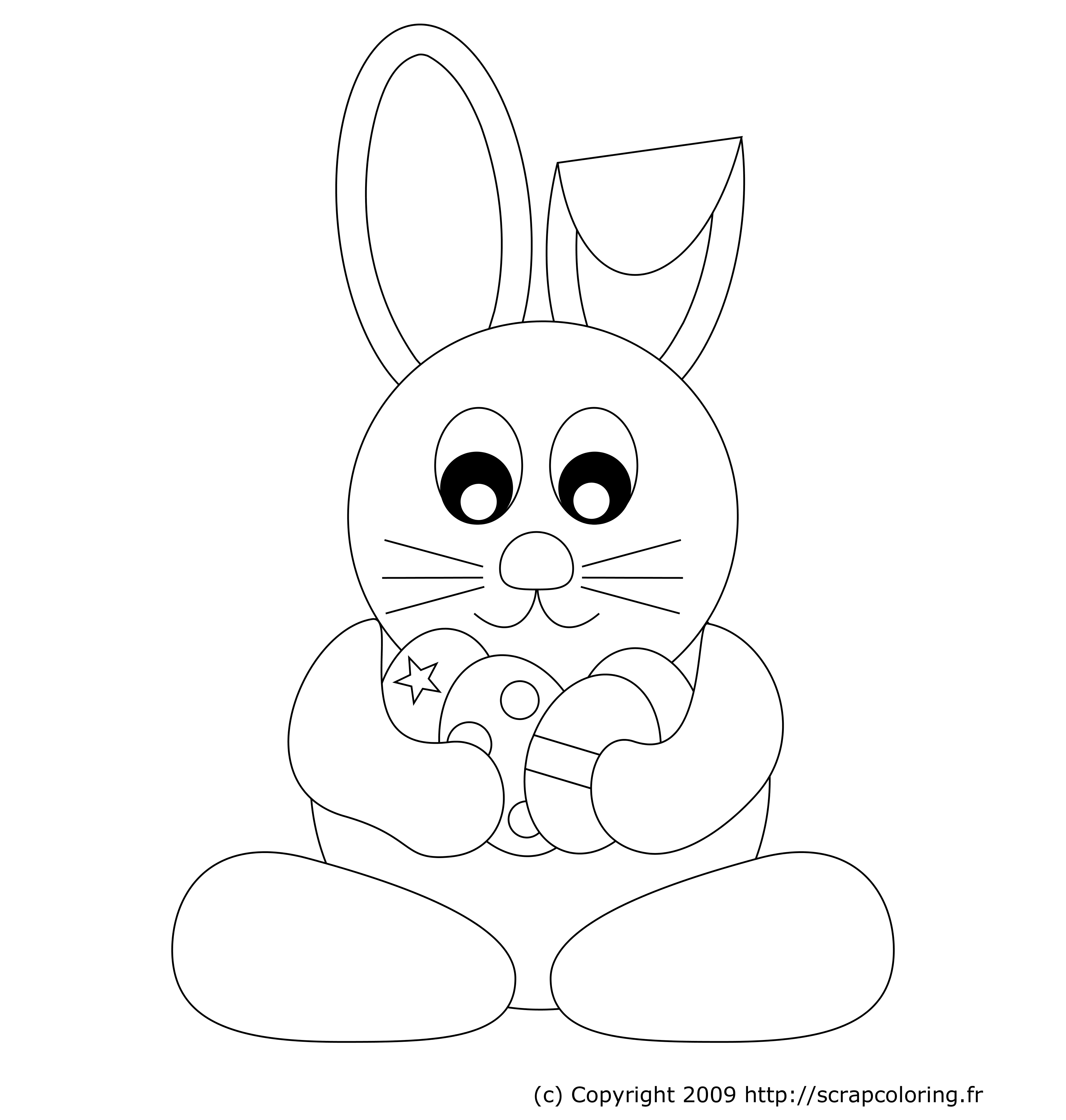 Lapin joyeux au milieu des fleurs