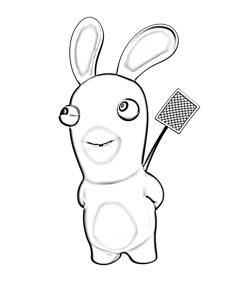 Un lapin joyeux assis dans un champ de fleurs