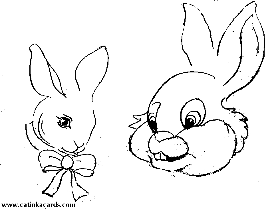 Coloriage d'un lapin mignon dans un cadre naturel