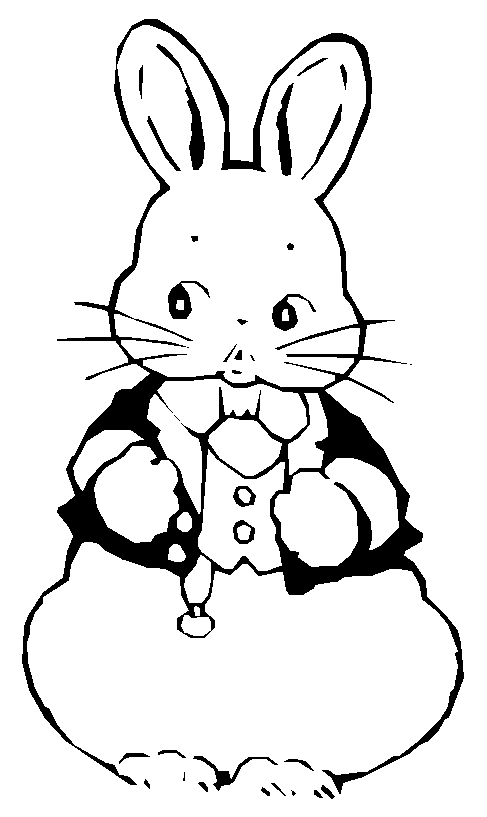 Lapin mignon assis dans un champ de fleurs