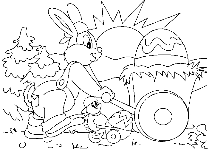 Lapin assis sur l'herbe avec des fleurs autour