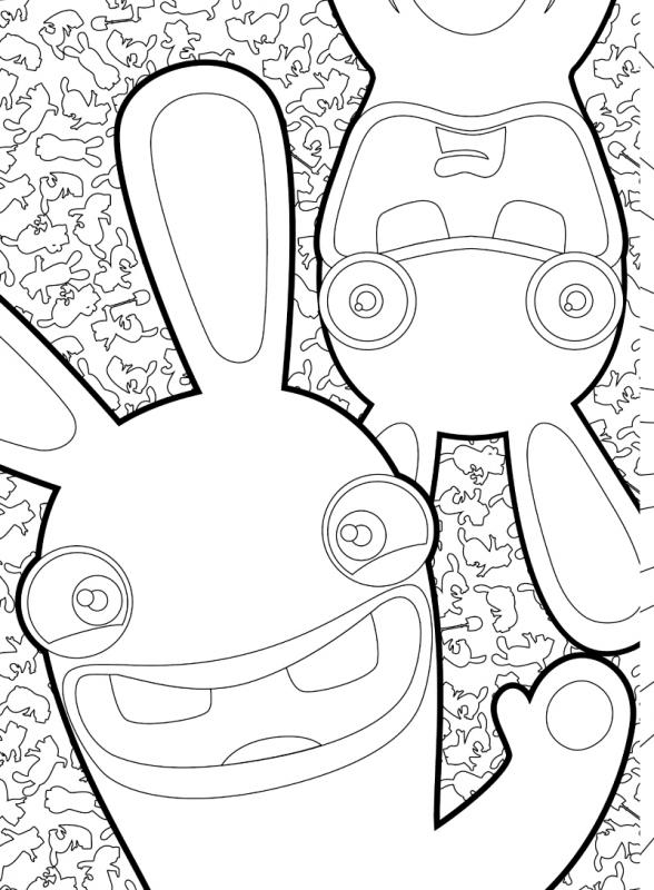 Lapins Crétins en pleine aventure dans un décor coloré