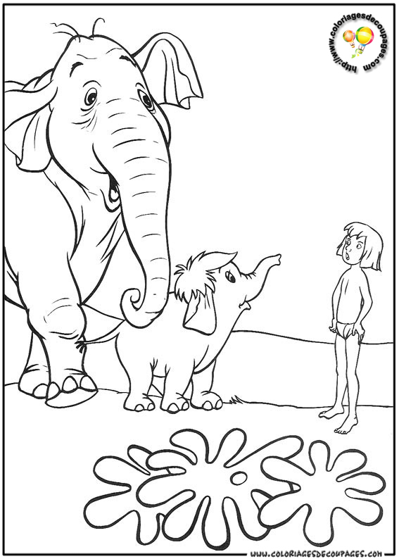 Scène de jungle avec un éléphant et un tigre en pleine aventure