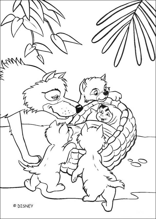 Les personnages du Livre de la Jungle se reposent dans la jungle