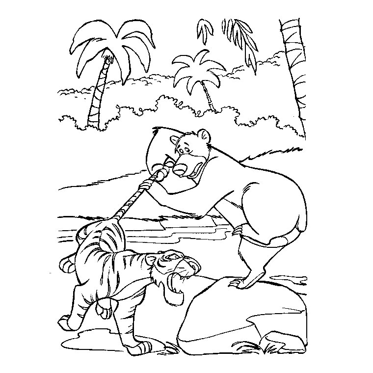 Balade dans la jungle avec Mowgli et Baloo