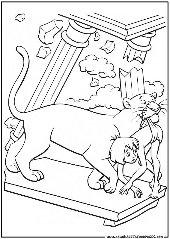 Scène de la jungle avec un éléphant et un singe en pleine activité Scène de la jungle avec un éléphant et un singe en pleine activité