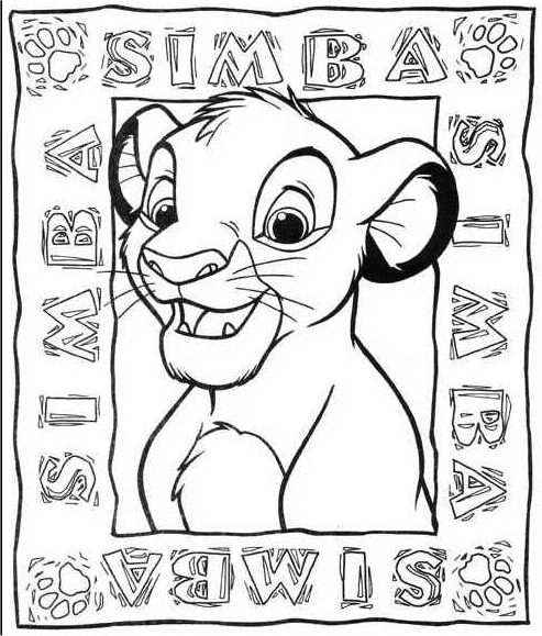 Scène du Roi Lion avec Simba et ses amis dans la savane