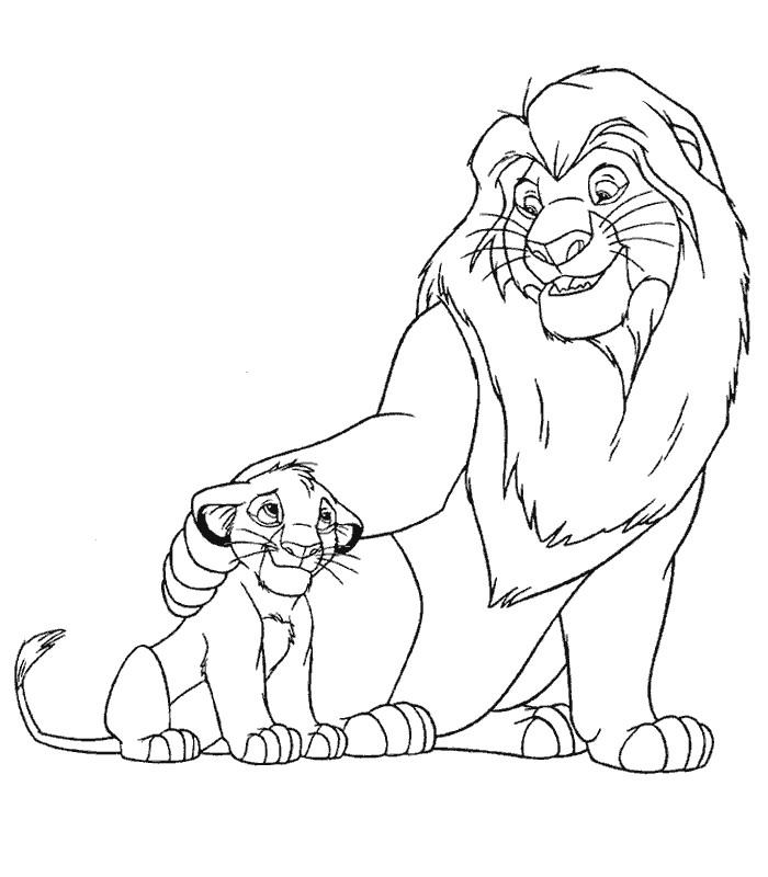 Simba et Nala se reposent paisiblement sous un arbre dans la savane