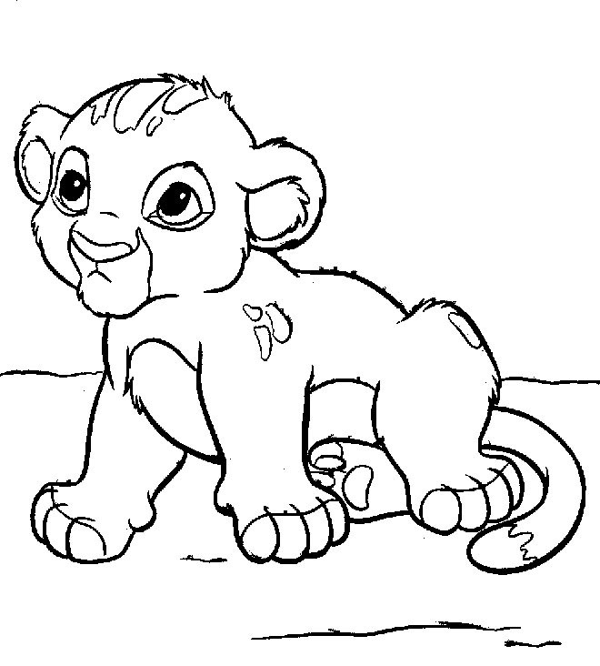 Scène de Simba et Nala jouant dans la savane