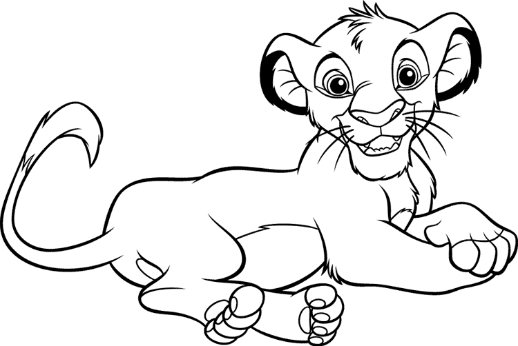 Simba et Nala jouant dans la savane sous un ciel dégagé