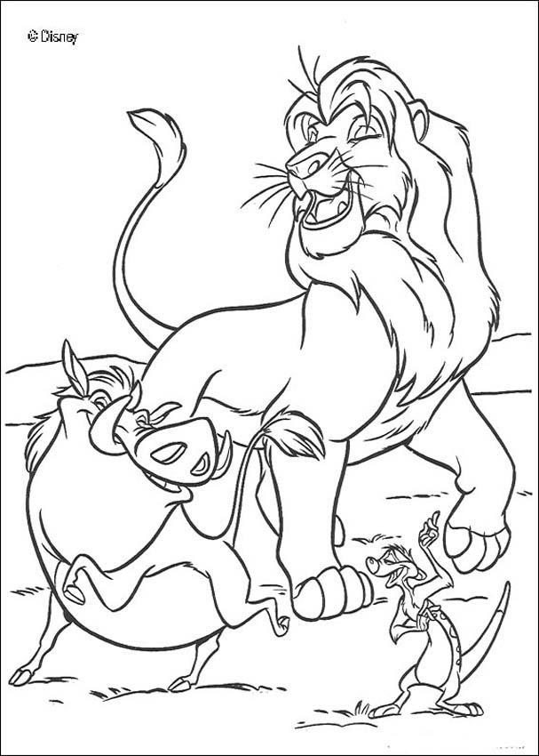 Simba et Nala se reposent dans la savane
