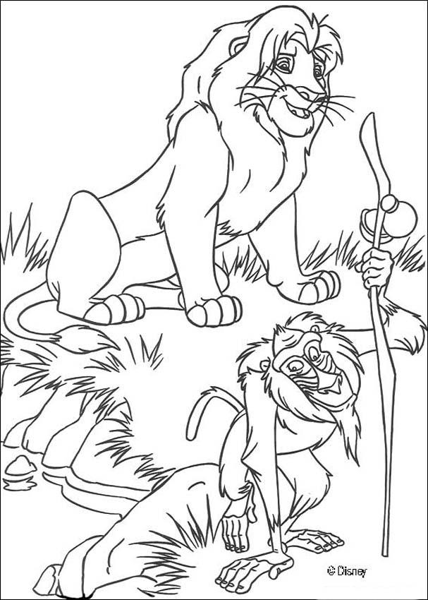 Simba et Nala se reposent sous un arbre dans la savane