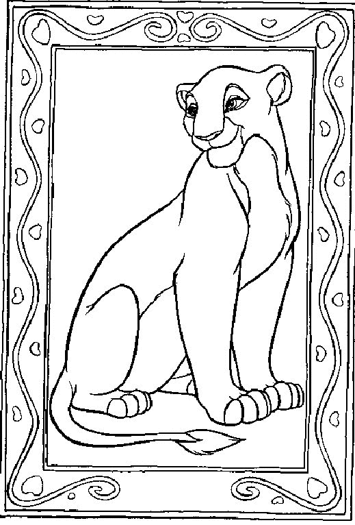Le roi lion et son ami dans la savane