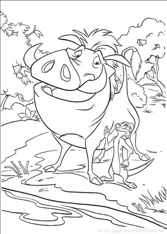 Scène emblématique du Roi Lion avec Simba et son environnement naturel