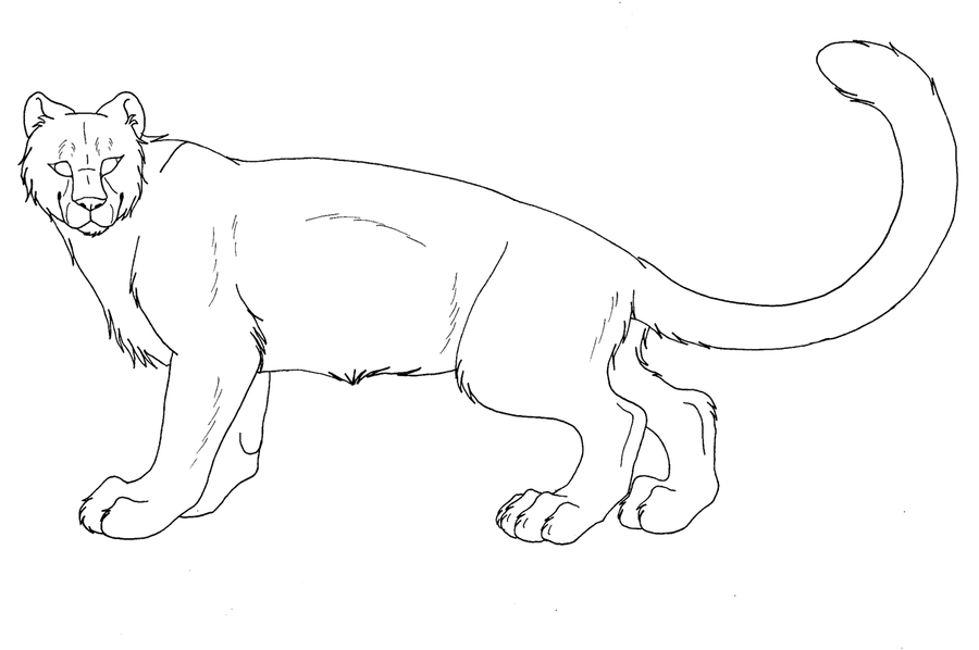 Coloriage d'un léopard majestueux dans une position dynamique