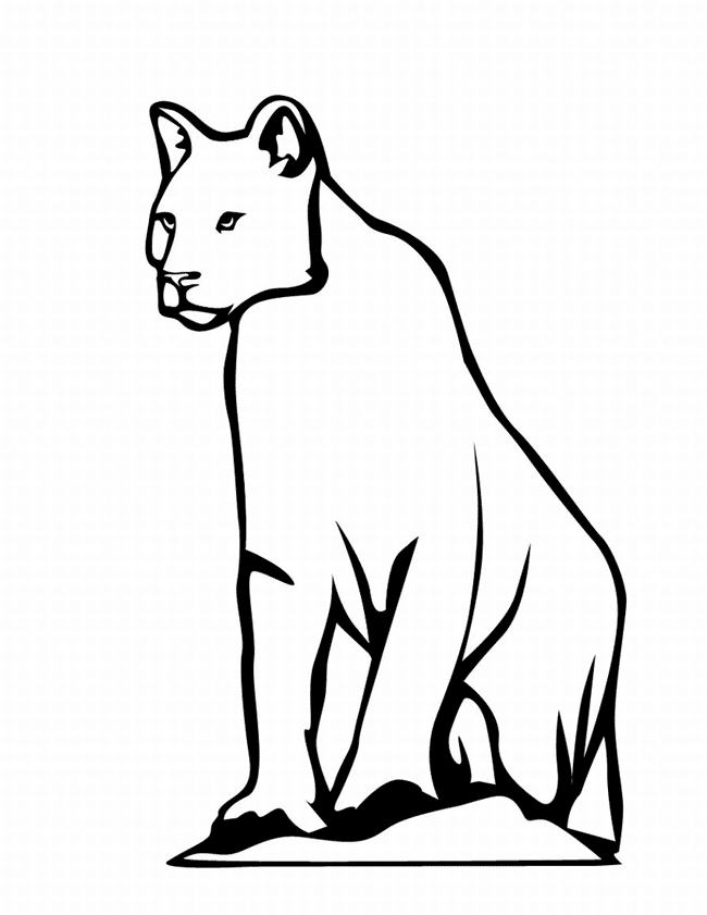 Coloriage d'un léopard majestueux dans son habitat naturel