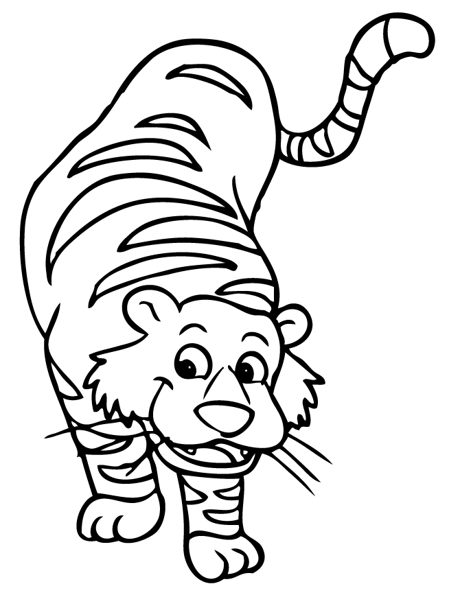 Coloriage d'un léopard dans une posture majestueuse