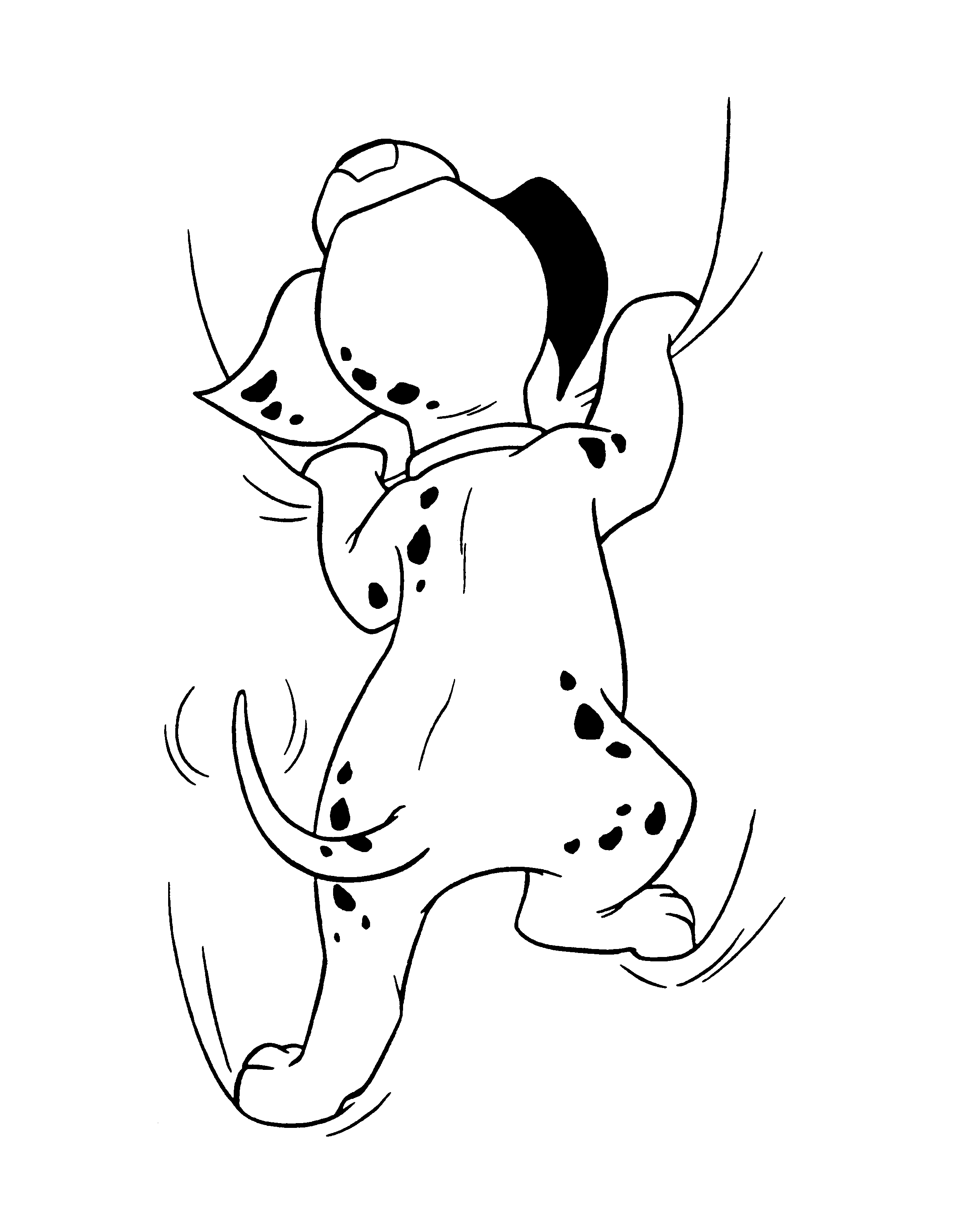 Les 101 Dalmatiens réunis autour d'un jeu joyeux