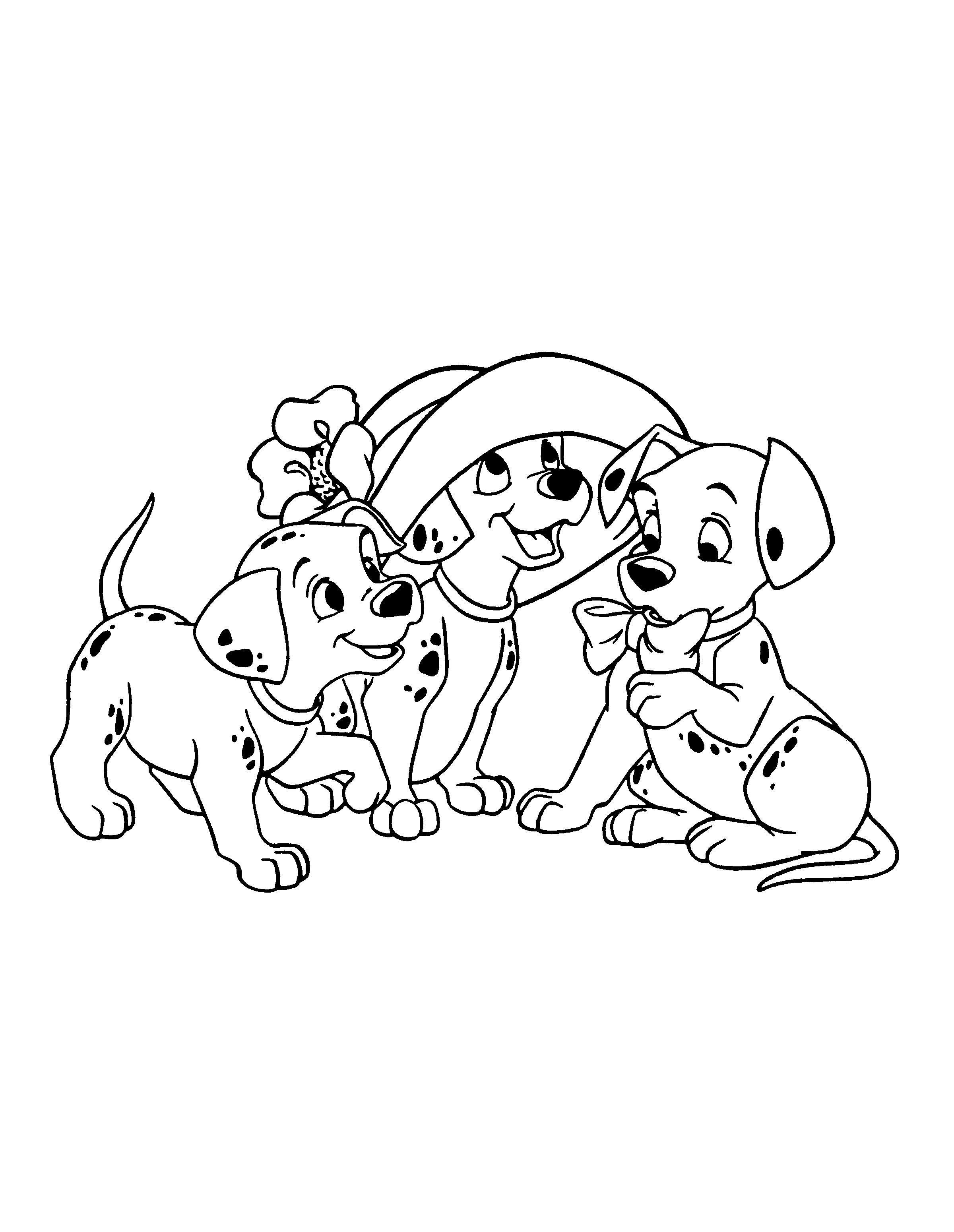 Les 101 Dalmatiens en pleine aventure dans un parc