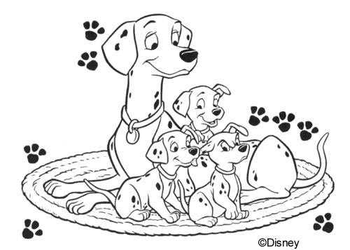 Les 101 Dalmatiens : une scène de jeu au milieu de la nature