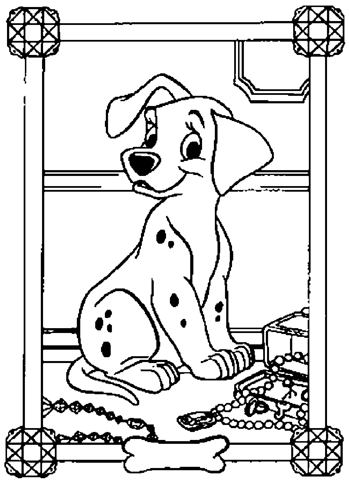 Les 101 Dalmatiens en pleine aventure dans un décor animé