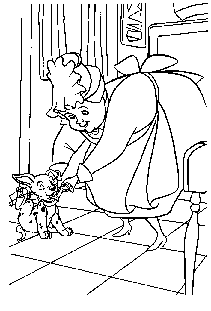 Les 101 Dalmatiens en balade dans un jardin