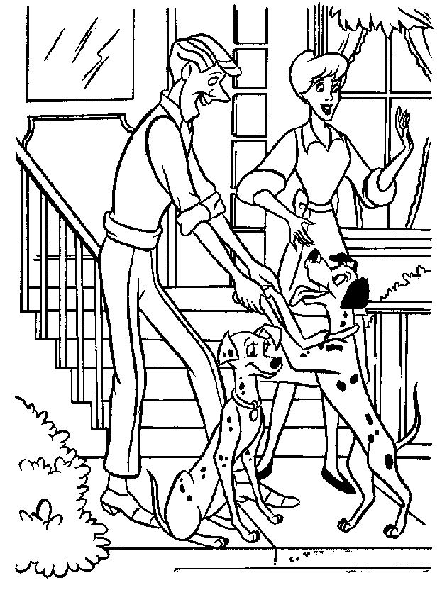 Les 101 Dalmatiens en pleine aventure dans un décor urbain