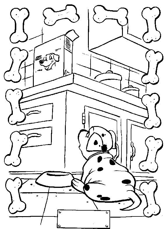 Les 101 Dalmatiens jouant dans un parc verdoyant