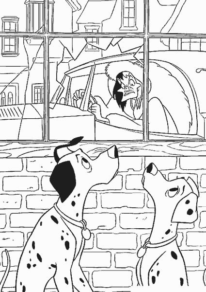 Les 101 Dalmatiens en pleine aventure dans un jardin